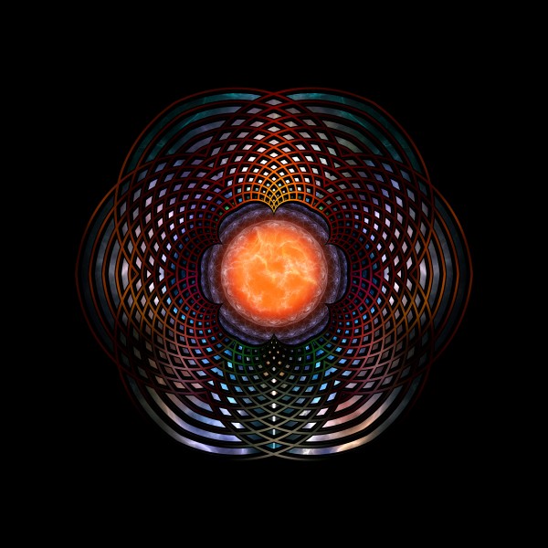 Orb Moon Rings Abstract Pattern Art by xzendor7